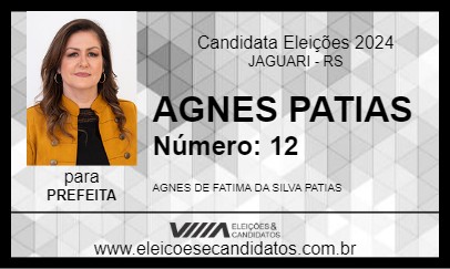 Candidato AGNES PATIAS 2024 - JAGUARI - Eleições