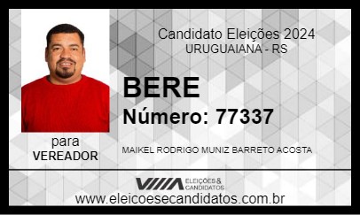 Candidato BERE 2024 - URUGUAIANA - Eleições