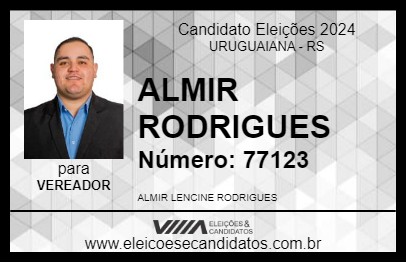 Candidato ALMIR RODRIGUES 2024 - URUGUAIANA - Eleições