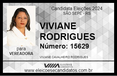 Candidato VIVIANE RODRIGUES 2024 - SÃO SEPÉ - Eleições