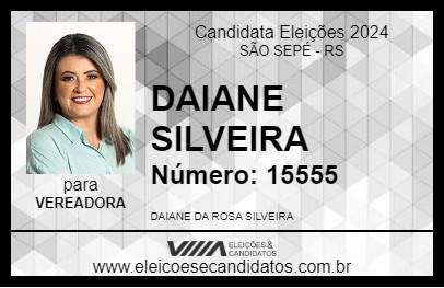 Candidato DAIANE SILVEIRA 2024 - SÃO SEPÉ - Eleições