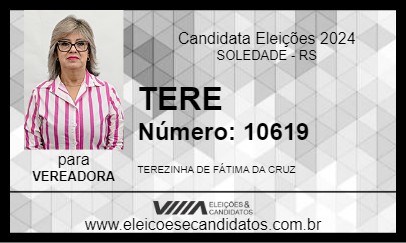 Candidato TERE 2024 - SOLEDADE - Eleições