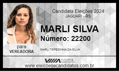 Candidato MARLI SILVA 2024 - JAGUARI - Eleições