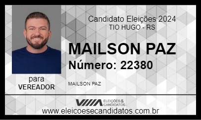 Candidato MAILSON PAZ 2024 - TIO HUGO - Eleições