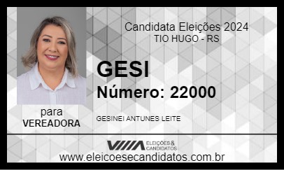 Candidato GESI 2024 - TIO HUGO - Eleições