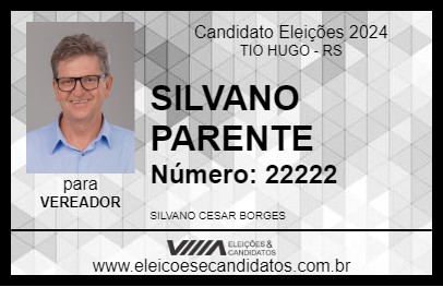 Candidato SILVANO   PARENTE  2024 - TIO HUGO - Eleições