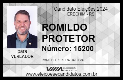 Candidato ROMILDO PROTETOR 2024 - ERECHIM - Eleições