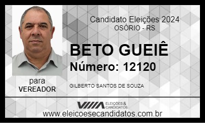 Candidato BETO GUEIÊ 2024 - OSÓRIO - Eleições