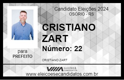 Candidato CRISTIANO ZART 2024 - OSÓRIO - Eleições