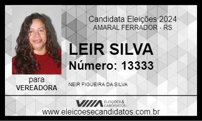 Candidato LEIR SILVA 2024 - AMARAL FERRADOR - Eleições