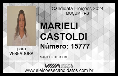 Candidato MARIELI CASTOLDI 2024 - MUÇUM - Eleições