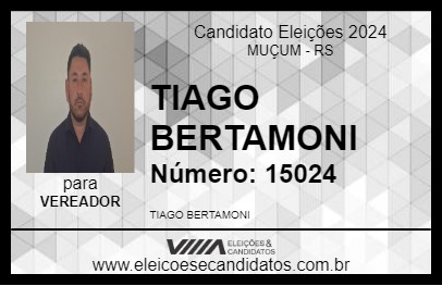 Candidato TIAGO BERTAMONI 2024 - MUÇUM - Eleições