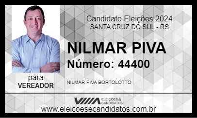 Candidato NILMAR PIVA 2024 - SANTA CRUZ DO SUL - Eleições