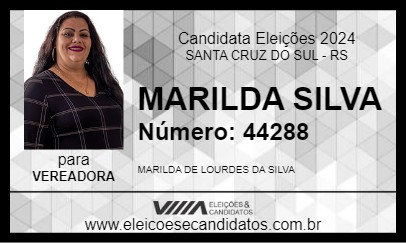 Candidato MARILDA SILVA 2024 - SANTA CRUZ DO SUL - Eleições