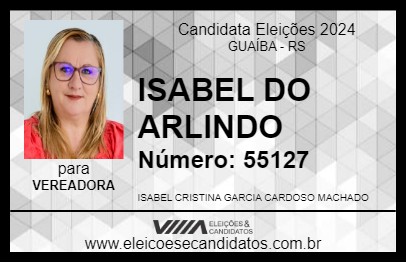 Candidato ISABEL GUARDINHA 2024 - GUAÍBA - Eleições