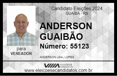 Candidato ANDERSON GUAIBÃO 2024 - GUAÍBA - Eleições