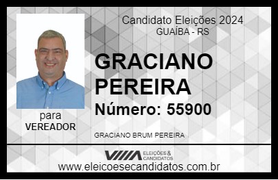 Candidato GRACIANO PEREIRA 2024 - GUAÍBA - Eleições