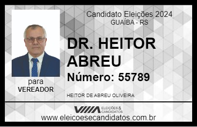 Candidato DR. HEITOR ABREU 2024 - GUAÍBA - Eleições