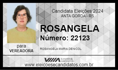 Candidato ROSANGELA 2024 - ANTA GORDA - Eleições