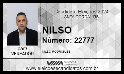 Candidato NILSO 2024 - ANTA GORDA - Eleições