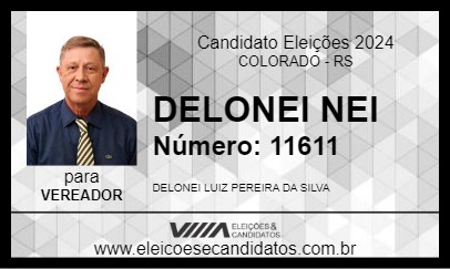 Candidato DELONEI NEI 2024 - COLORADO - Eleições