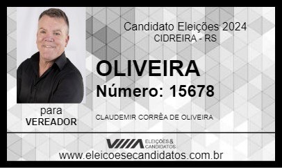 Candidato OLIVEIRA 2024 - CIDREIRA - Eleições