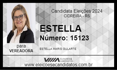 Candidato ESTELLA 2024 - CIDREIRA - Eleições