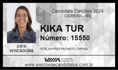 Candidato KIKA TUR 2024 - CIDREIRA - Eleições