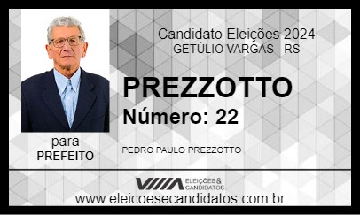 Candidato PREZZOTTO 2024 - GETÚLIO VARGAS - Eleições