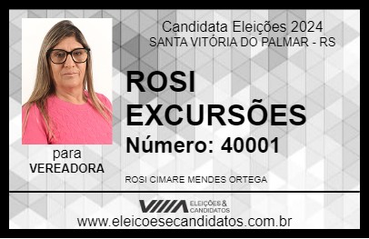 Candidato ROSI EXCURSÕES 2024 - SANTA VITÓRIA DO PALMAR - Eleições