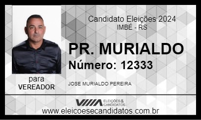 Candidato PR. MURIALDO 2024 - IMBÉ - Eleições