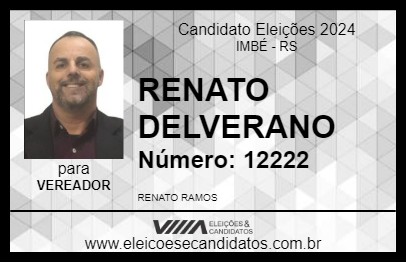 Candidato RENATO DELVERANO 2024 - IMBÉ - Eleições