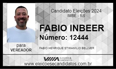 Candidato FABIO INBEER 2024 - IMBÉ - Eleições