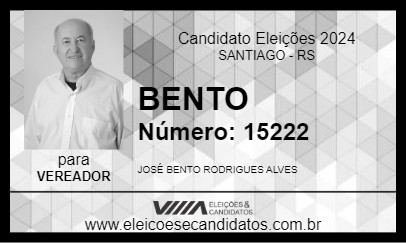 Candidato BENTO 2024 - SANTIAGO - Eleições