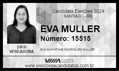 Candidato EVA MULLER 2024 - SANTIAGO - Eleições