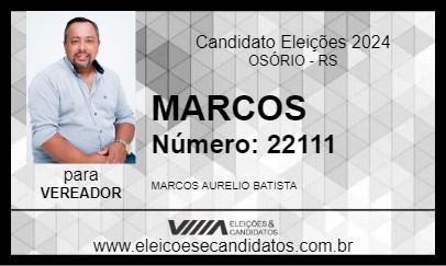 Candidato MARCOS 2024 - OSÓRIO - Eleições