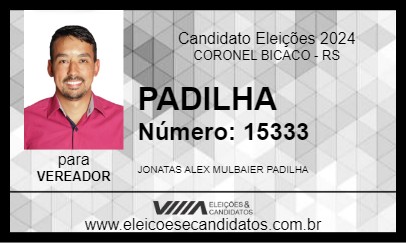 Candidato PADILHA 2024 - CORONEL BICACO - Eleições