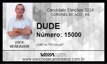 Candidato DUDE 2024 - CORONEL BICACO - Eleições