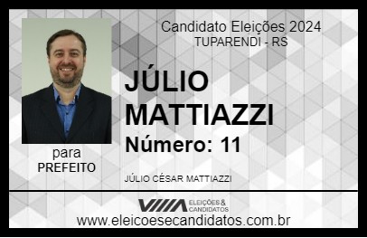 Candidato JÚLIO MATTIAZZI 2024 - TUPARENDI - Eleições