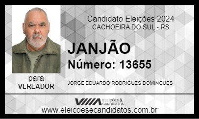 Candidato PROFESSOR JORGE DOMINGUES 2024 - CACHOEIRA DO SUL - Eleições