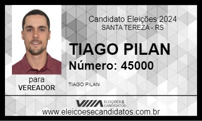 Candidato TIAGO PILAN 2024 - SANTA TEREZA - Eleições