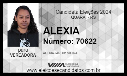 Candidato ALEXIA 2024 - QUARAÍ - Eleições