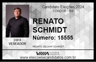 Candidato RENATO SCHMIDT 2024 - CONDOR - Eleições