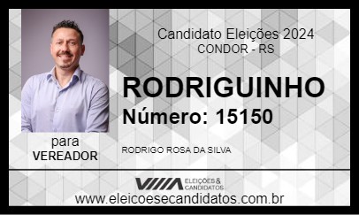 Candidato RODRIGUINHO 2024 - CONDOR - Eleições