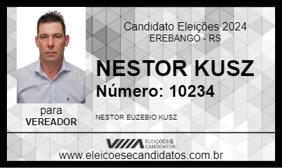 Candidato NESTOR KUSZ 2024 - EREBANGO - Eleições