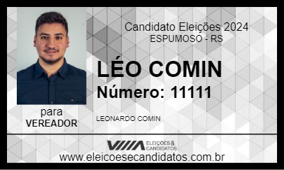 Candidato LÉO COMIN 2024 - ESPUMOSO - Eleições