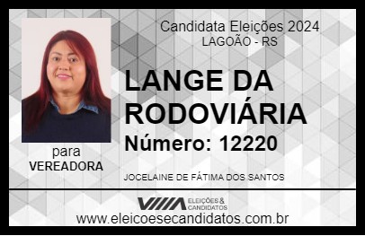 Candidato LANGE DA RODOVIÁRIA 2024 - LAGOÃO - Eleições