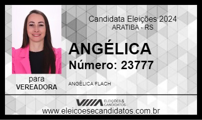 Candidato ANGÉLICA 2024 - ARATIBA - Eleições