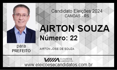 Candidato AIRTON SOUZA 2024 - CANOAS - Eleições