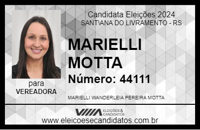 Candidato MARIELLI MOTTA 2024 - SANT\ANA DO LIVRAMENTO - Eleições